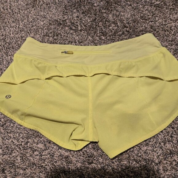 Lululemon Speed Up Shorts Highlight Yellow 6 - Picture 3 of 6